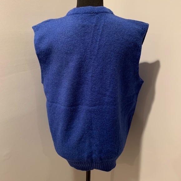 Jantzen Sweater Company Men's Vintage Wool Blend Sweater Vest XL Blue - Picture 3 of 5